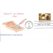 #2052 Treaty of Paris Charlton FDC