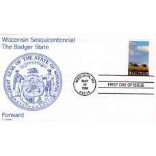 #3206 Wisconsin Statehood CL FDC