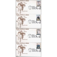 #3808-11 Early Football Heroes CL FDC Set