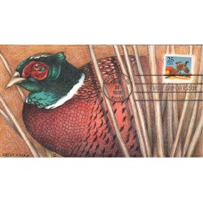 #2283 Ring-Necked Pheasant Cloud FDC
