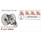 #2126 Tricycle 1880s Coin 4 FDC