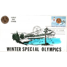 #2142 Winter Special Olympics Coin 4 FDC