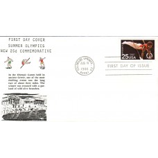 #2380 Summer Olympics Coin 4 FDC