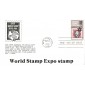 #2410 World Stamp Expo Coin 4 FDC