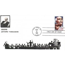 #2411 Arturo Toscanini Coin 4 FDC