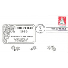 #2515 Christmas Tree Coin 4 FDC