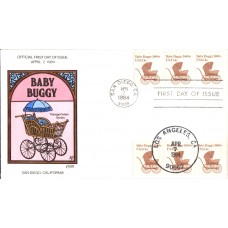 #1902 Baby Buggy 1880s Collins FDC