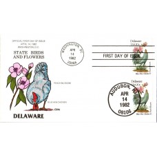 #1960 Delaware Birds - Flowers Collins FDC