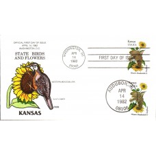 #1968 Kansas Birds - Flowers Collins FDC