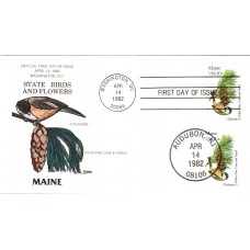 #1971 Maine Birds - Flowers Collins FDC