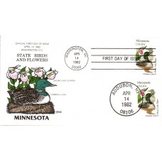 #1975 Minnesota Birds - Flowers Collins FDC