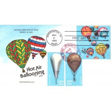 #2032-35 Hot Air Ballooning Collins FDC