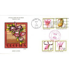 #2076-79 Orchids Collins FDC