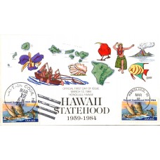 #2080 Hawaii Statehood Collins FDC