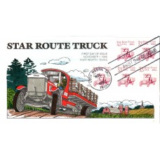 #2125-25a Star Route Truck 1910s Collins FDC