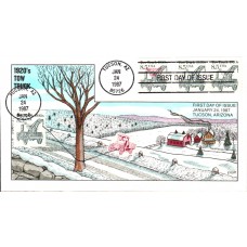 #2129-29a Tow Truck 1920s Collins FDC