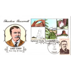 #2218g Theodore Roosevelt Collins FDC