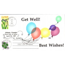 #2268//71 Get Well - Best Wishes Collins FDC 
