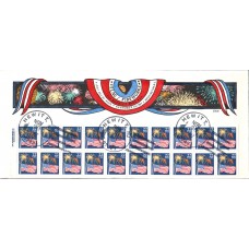 #2276a Flag and Fireworks Collins FDC
