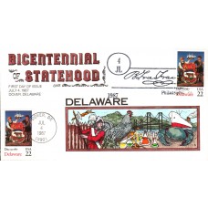 #2336 Delaware Statehood Collins FDC
