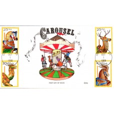 #2390-93 Carousel Animals Collins FDC