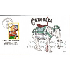 #2391 Carousel Horse Collins FDC