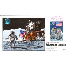 #2419 First Moon Landing Collins FDC