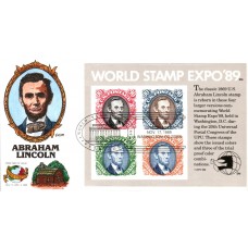 #2433 World Stamp Expo SS Collins FDC