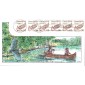#2453 Canoe 1800s Collins FDC