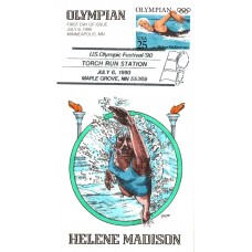 #2500 Summer Olympics - Swimming Collins FDC