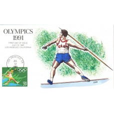 #2556 Summer Olympic - Javelin Collins FDC