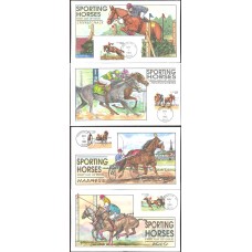 #2756-59 Sporting Horses Collins FDC Set