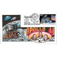 #2842 First Moon Landing Collins FDC