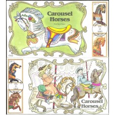 #2976-79 Carousel Horses Collins FDC Set