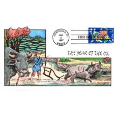 #3120 Year of the Ox Collins FDC