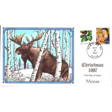 #3176-77 Christmas - Wildlife Collins FDC