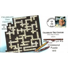 #3183l Crossword Puzzle Collins FDC