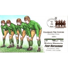 #3184l Four Horsemen - Notre Dame Collins FDC