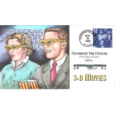 #3187o 3-D Movies Collins FDC