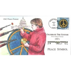 #3188m Peace Symbol Collins FDC