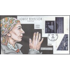 #3379//82 Louise Nevelson Collins FDC