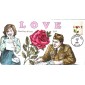 #3496 Rose and Love Letter Collins FDC
