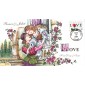 #3551 Rose and Love Letter Collins FDC