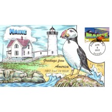 #3579 Greetings From Maine Collins FDC