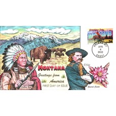#3586 Greetings From Montana Collins FDC