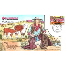 #3596 Greetings From Oklahoma Collins FDC