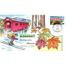 #3605 Greetings From Vermont Collins FDC