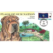#4286 FOON: Guam Flag Collins FDC