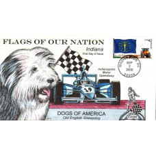 #4290 FOON: Indiana Flag Collins FDC
