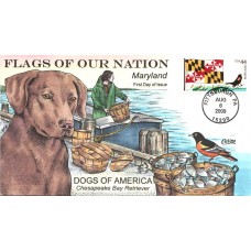 #4296 FOON: Maryland Flag Collins FDC